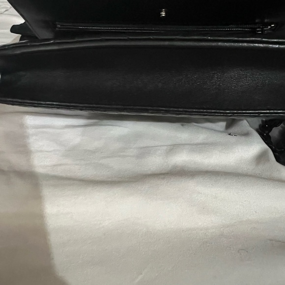 Chanel black on black wallet on a chain bag - Picture 15 of 15